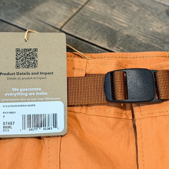 Patagonia Women's Outdoor Everyday Shorts 4", Med MSRP $85 Rock Melon - Picture 4 of 6